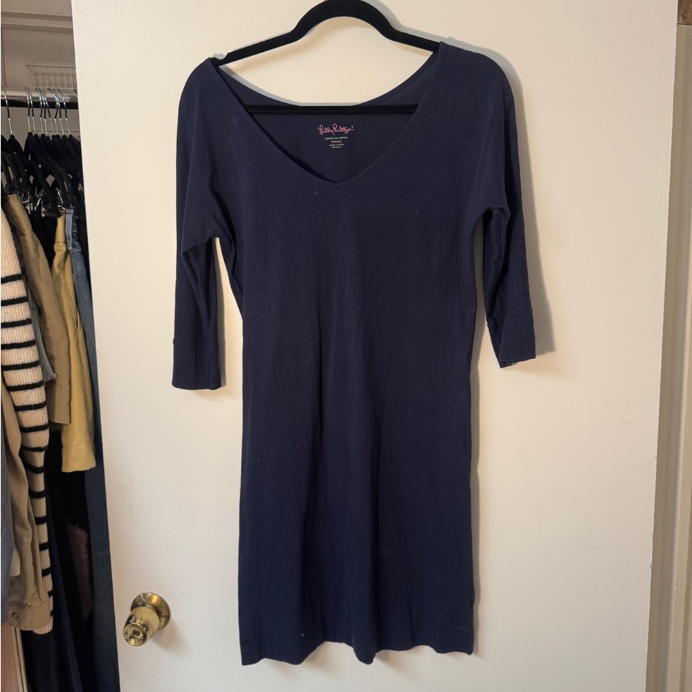 Lilly Pulitzer • Slub Dress • Navy • XS